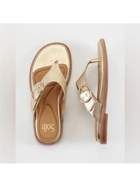 New Sofft Nancia Sandals Women's Gold Color Size 6.5M